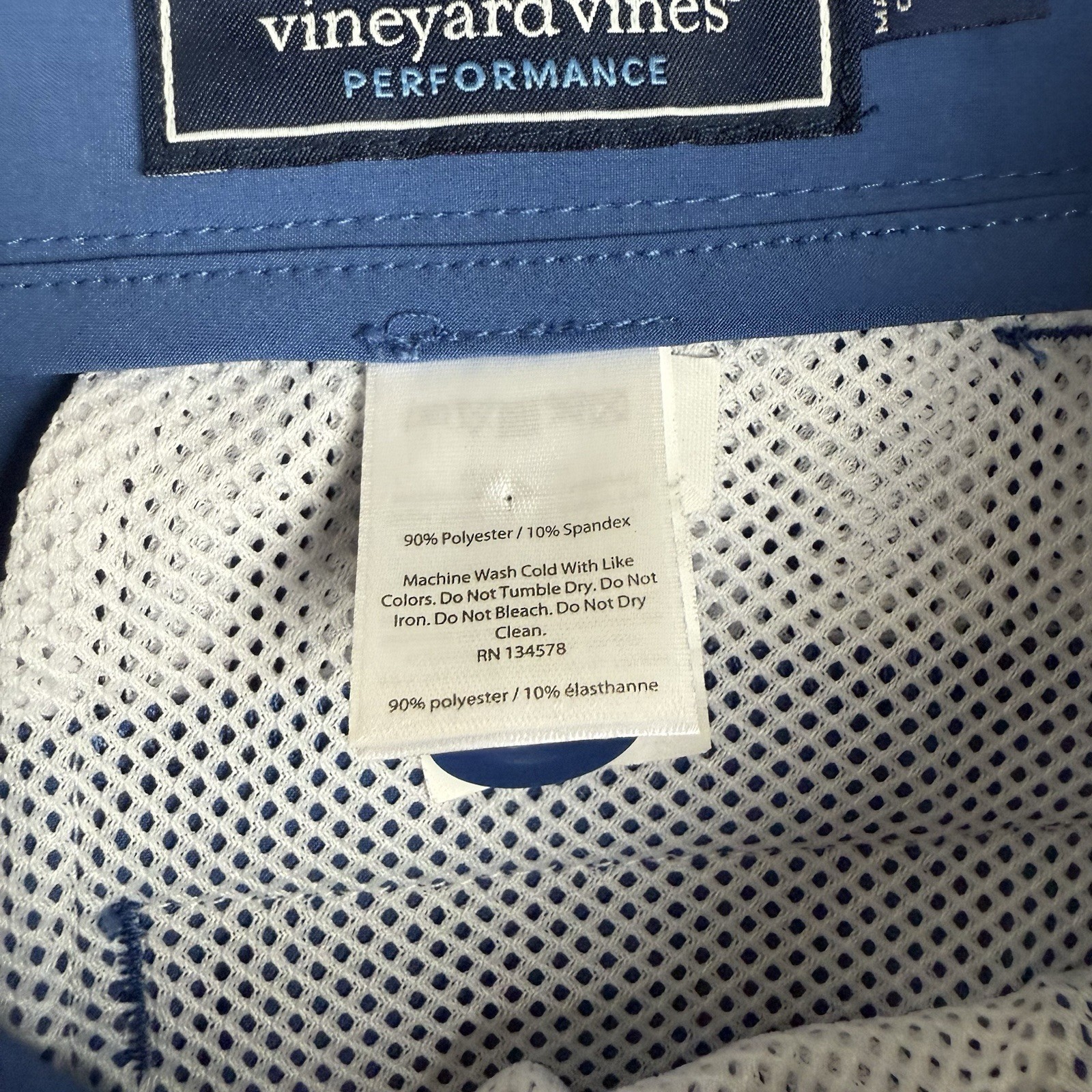 Vineyard Vines Size 42 Solid Blue Flat-Front Brea… - image 6