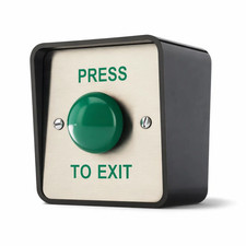 Outdoor IP65 PRESS TO EXIT Button | Weather Resistant Push Door Entry Release