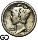 1921 Mercury Dime, Low Mintage Key Date