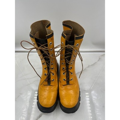 Vintage US Rubber Royal Insul-Air Yellow Lace Up Boots Mens 10 Vintage US Rubber Royal Insul-Air Yellow Lace Up Boots Mens  main image 2