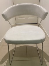 Calligaris New York Metal Sleigh Dining Chair Made in Italy (7 Available)