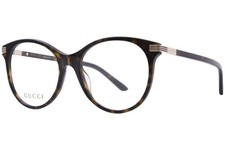 Gucci GG1450O 002 Eyeglasses Frame Women's Havana Full Rim Cat Eye 53mm