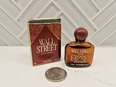 WALL STREET by VICTOR Men's  EDT MINI SPLASH 0.2oz / 6ml - New in Box