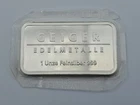 Geiger Edelmetalle 1oz .999 Pure Silver Bar Schloss Guldengossa in OGP Sealed!