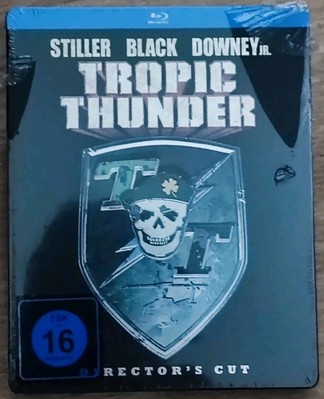 Tropic Thunder (Blu Ray Steelbook) NEU & OVP (Eingeschweißt  etwas Eingerissen)