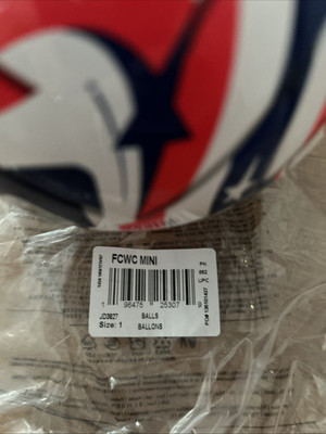 SOCCER BALL-ADIDAS-SIZE 1 MINI-FIFA CLUB WORLD CUP 25-MATCH