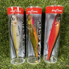 LOT OF 3 Bill Lewis Lures Scope Stik 120mm Jerkbaits Suspending 
