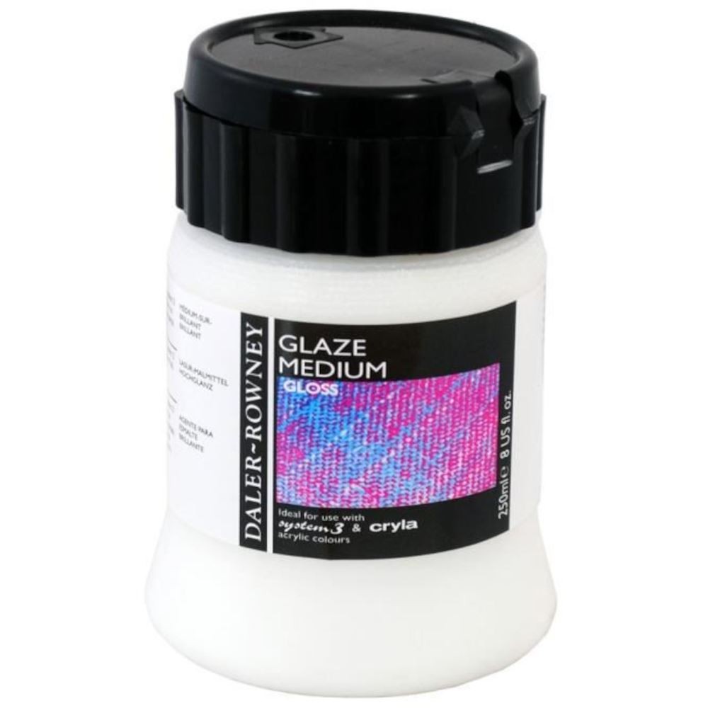 Daler Rowney System 3 & Cryla Acrylic Glaze Medium Gloss 250ml