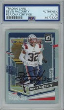 Devin McCourty 2021 Silver Prizm Signed Autograph Card Authentic Patriots PSA