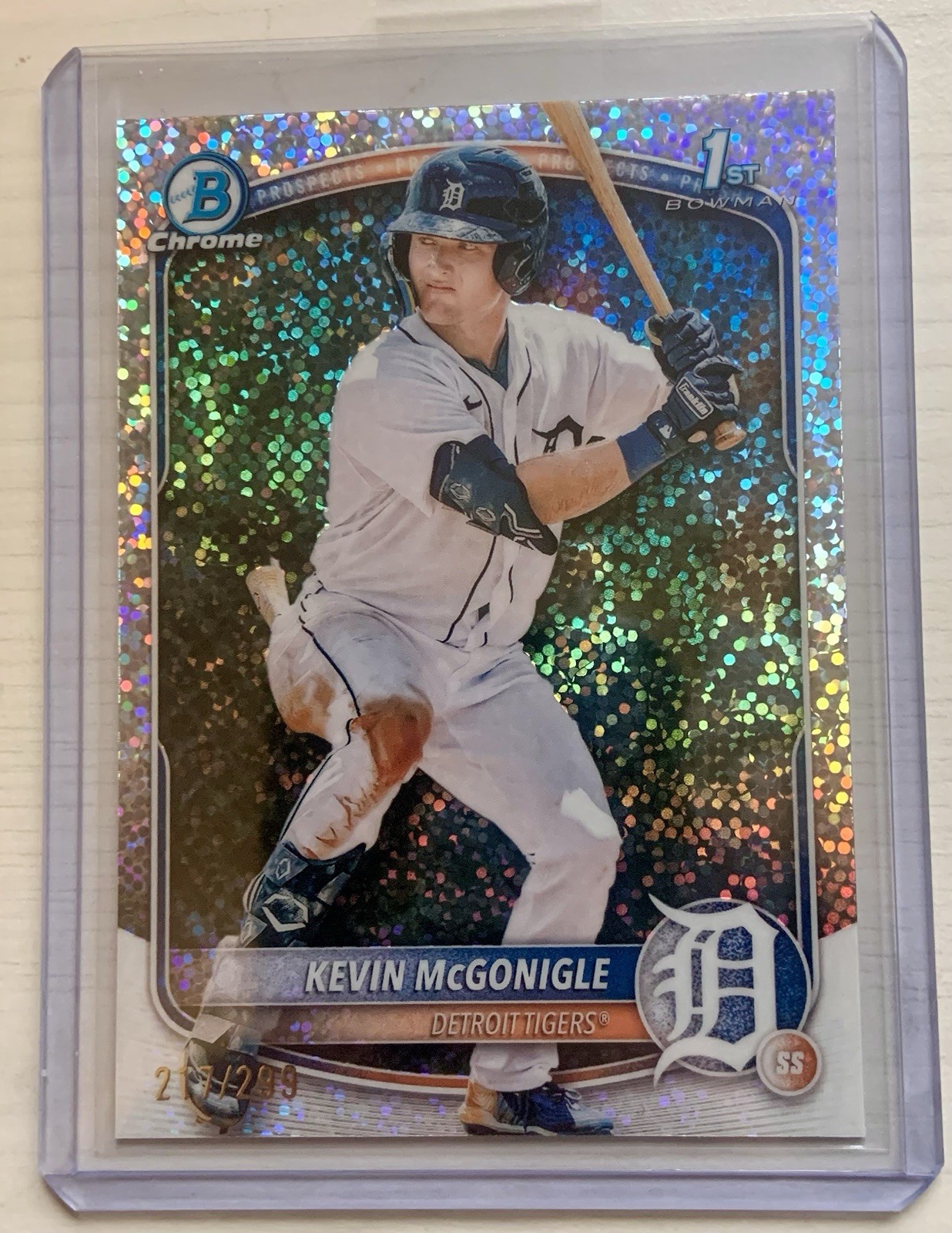 2025 Bowman Chrome Kevin McGonigle 1st Speckle /299