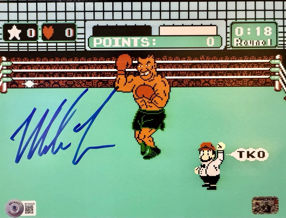 Mike Tyson signiertes TKO Bild / 30x40 Frame/ Beckett + Fiterman Sports / Boxen - Bild 3 von 4