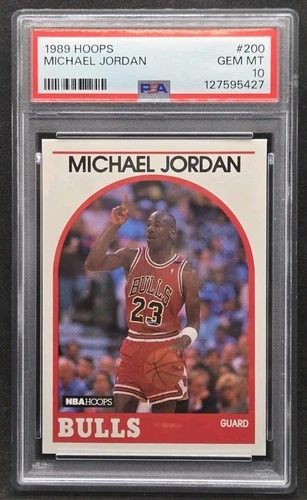 1989-90 NBA Hoops - Michael Jordan #200 Basketball Card - Graded PSA 10 GEM MT