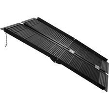 6FT Portable Wheelchair Ramp Heavy-Duty Aluminum Folding Wheelchair Ramp,800 lbs