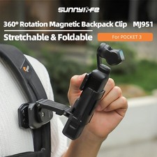Stretchable Backpack Clip Rotatable Magnetic Mount Action for DJI Osmo Pocket 3