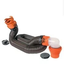CAMCO RHINOFLEX 15' SEWER HOSE KIT W/ 4 IN 1 ELBOW, CAPS 39761