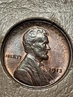 1913-P LINCOLN CENT. MS/ BU/ RB. GEM. FULL DETAILS. NICE COLOR.