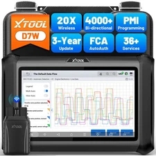 XTOOL D7W Auto OBD2 Scanner All Systems Diagnostic ECU Coding 3-Yrs Free Upgrate
