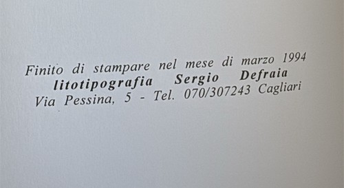 POESIE DI DOLORES CONGIU-CAGLIARI 5 MARZO 1994.TIPOGRAFIA DEFRAIA- - Imagen 6 de 6