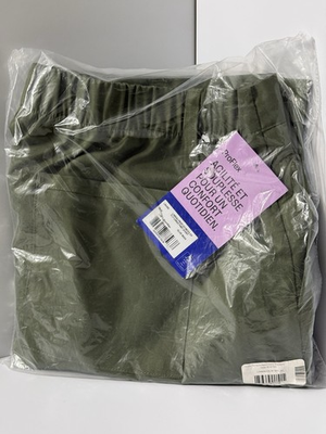 #ad #ad Landau ProFlex Men#x27;s Zip Fly Cargo Scrub Pants Olive Moss Green Large Short L SL $29.99
