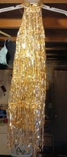 Weissman 8794 Adult Small Gold Fringed Flapper Dress Dance Costume Excellent