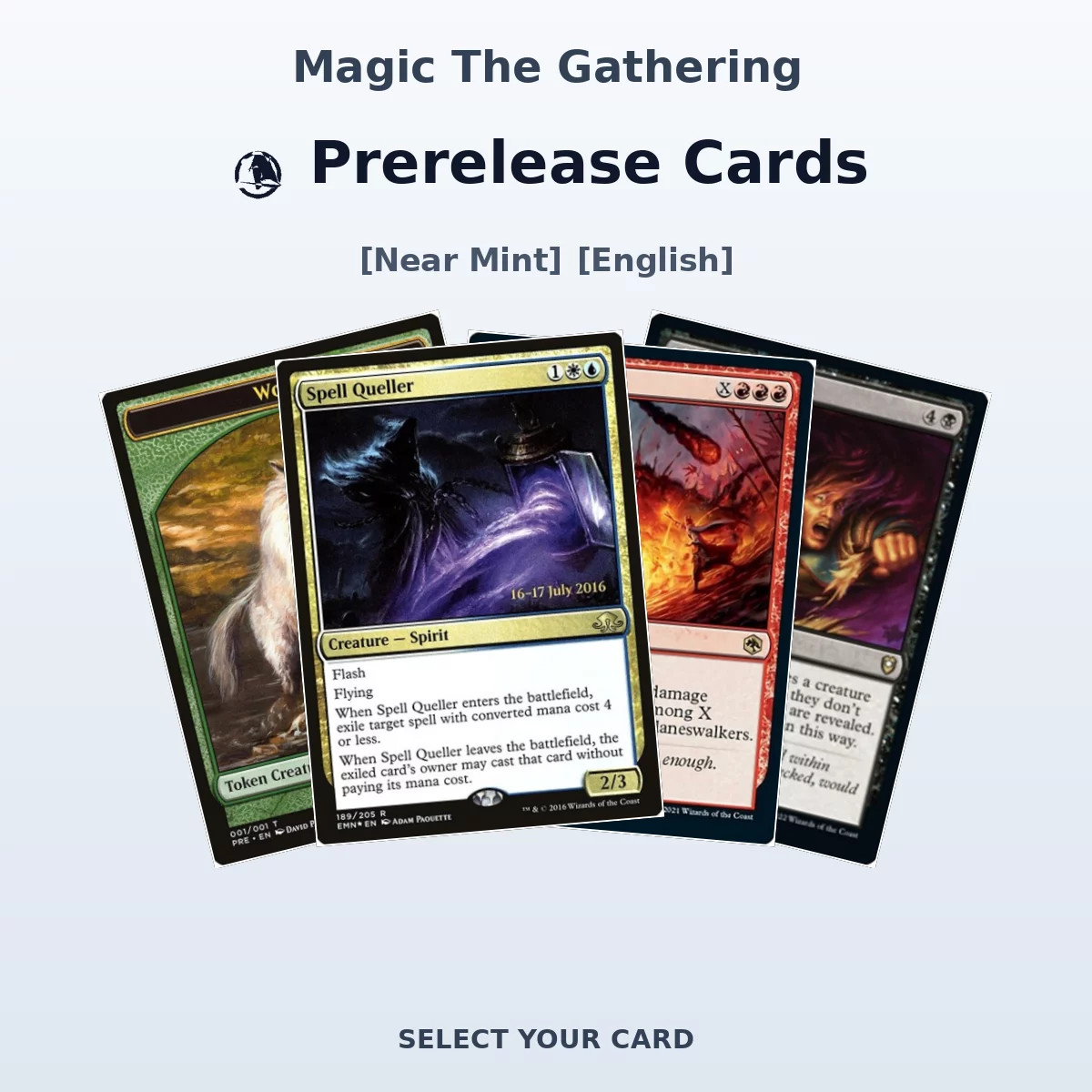 Magic The Gathering Prerelease Cards - Select Your Cards (NM)