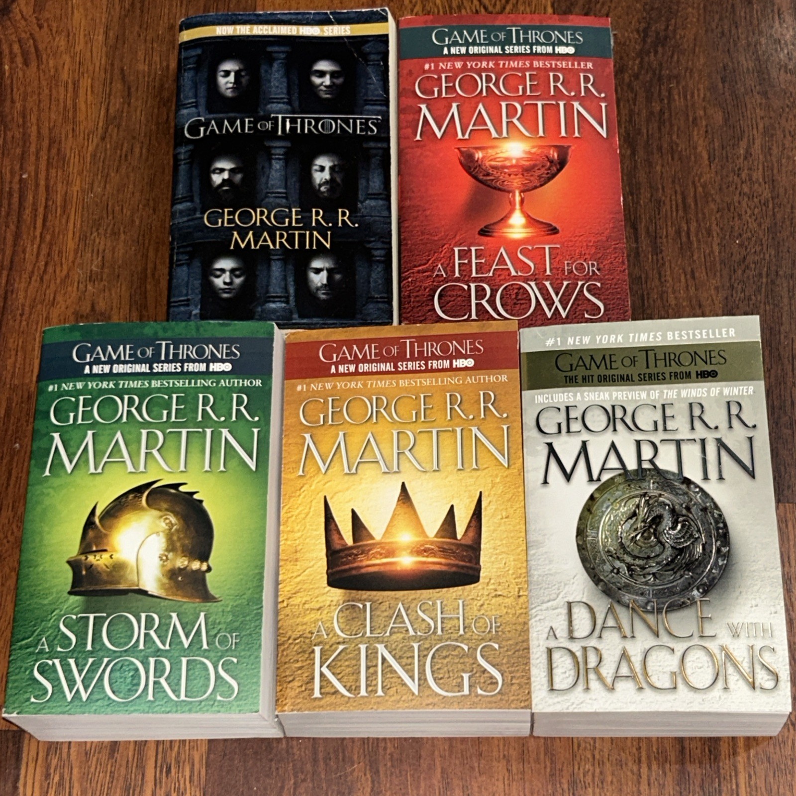 A Song of Ice and Fire Books Complete Set 1-5~George RR Martin~Game of Thrones-image
