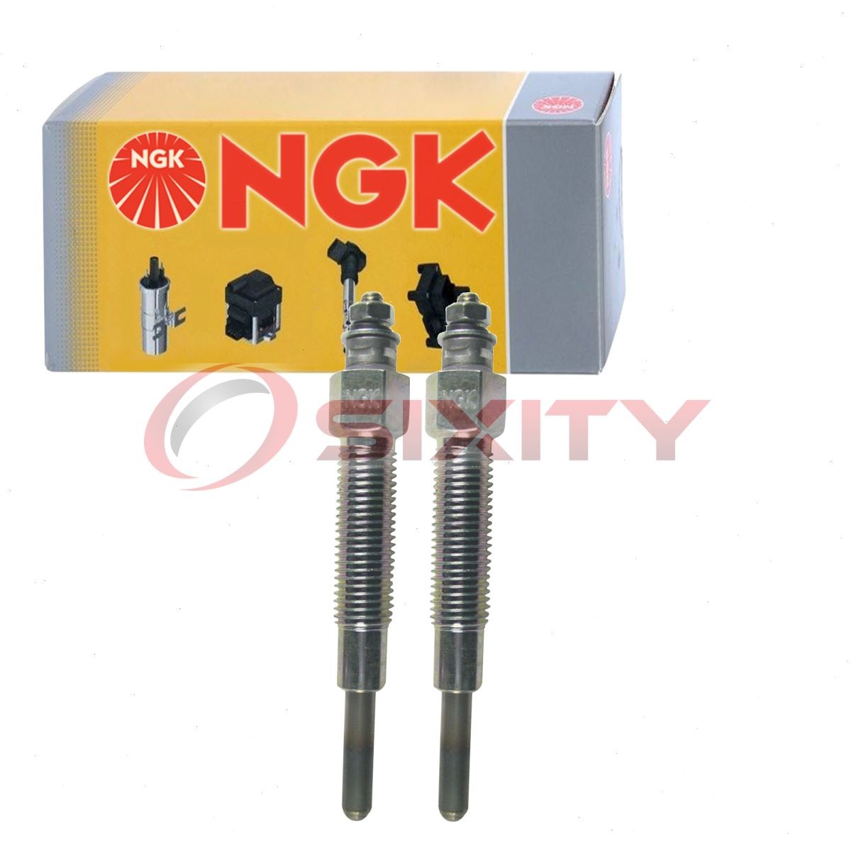 2 pc NGK 4937 Y-707RS Glow Diesel Glow Plugs for DG-120 5-86101644-0 gz