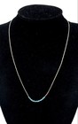 925 Sterling Silver Faux Stone Liquid Silver Necklace 2g — photo 1