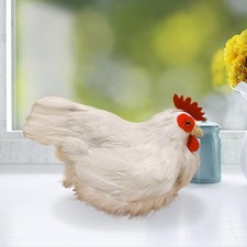 Modèle de poule blanche pour décoration de Pâques en magasin