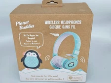 Planet Buddies - On Ear Wired Headphones - Pepper Penguin, **NEW**