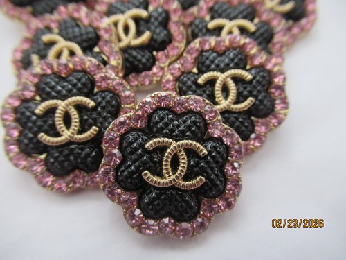 Lot Of ten 22 Mm Designer Cc Button Gold Tone Chanel 10 BUTTONS