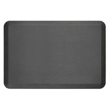 Antifatigue Mat, 3 ft. L x 2 ft. W, 3/4" Thickness, Brushed Texture, Black