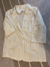 Light Weight Pale Apricot Size Small Linen Weight Blazer. New Never Worn