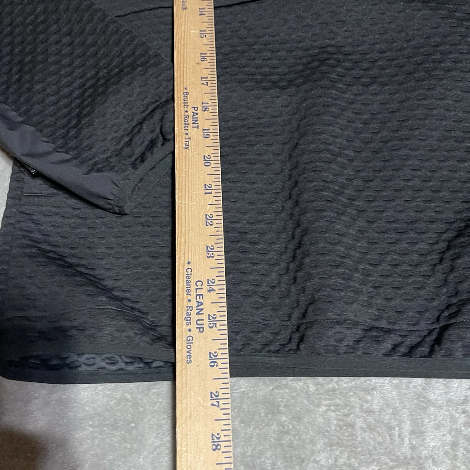 Adidas куртка мужская XL черный террекс поход 1/2 молнии пуловер текстурированный флис активный - Изображение 3 из 4