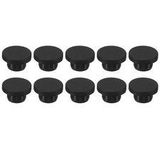 Silicone Rubber Hole Plug 16mm Diameter for 15mm Hole Black 10 Pieces
