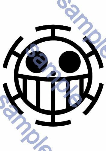 One Piece Trafalgar Law Tattoo Seal Sticker Body Back Sheet Cosplay Anime Japan - Picture 1 of 7