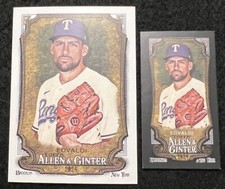 2024 Topps Allen & Ginter Mini Black - Nathan Eovaldi - #114 - Rangers + Base