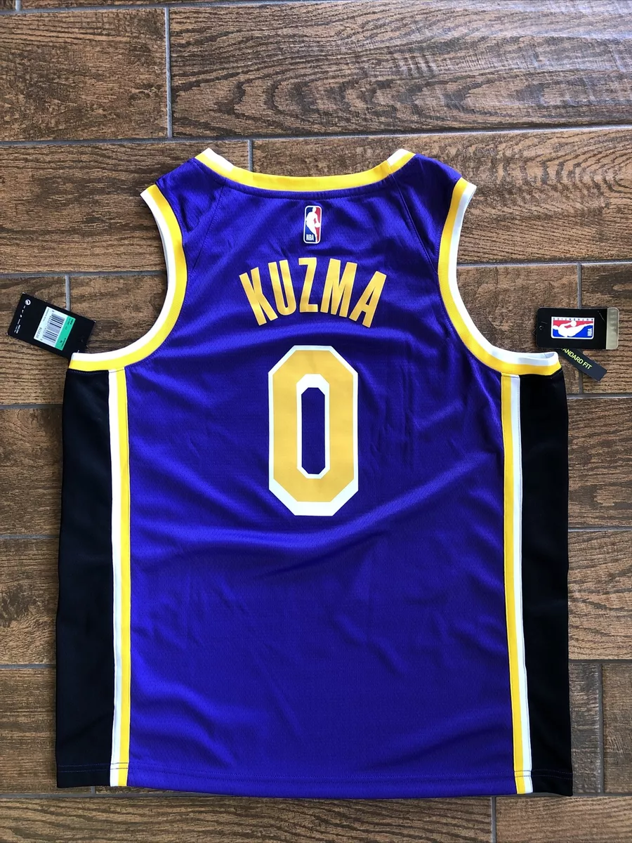 KYLE KUZMA Los Angeles LA LAKERS Nike WISH Purple Swingman Jersey Size XL  52 New