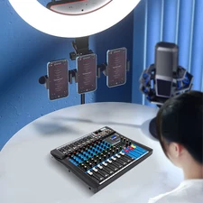 8 Channel Professional Corded Electric Powered Mixer Power Mixing