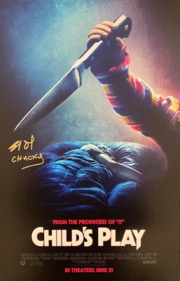 Child's Play Brad Douriff 12x18 Poster - ORIGINAL signiert