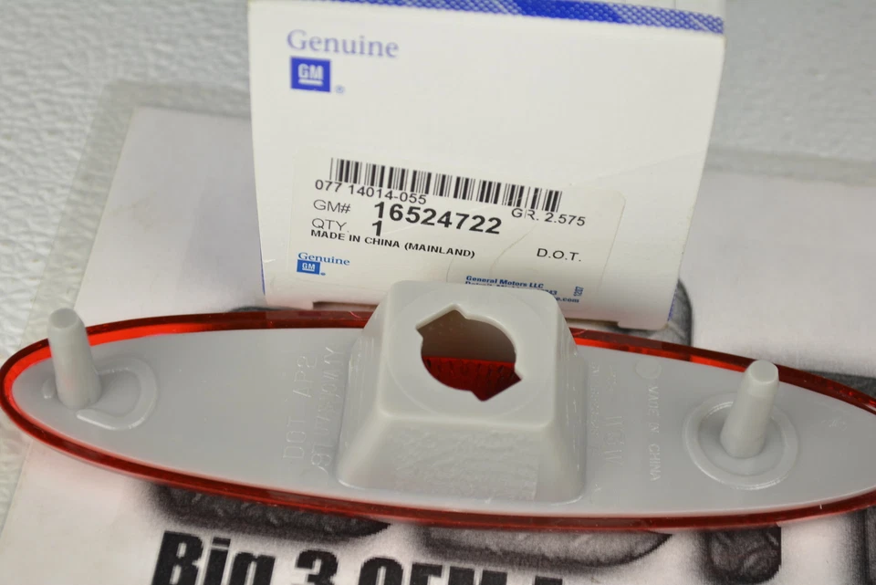 Chevrolet Corvette 1997-2004 lámpara de señalización lateral trasera lámpara roja nuevo OEM 16524722 Foto 3 de 3