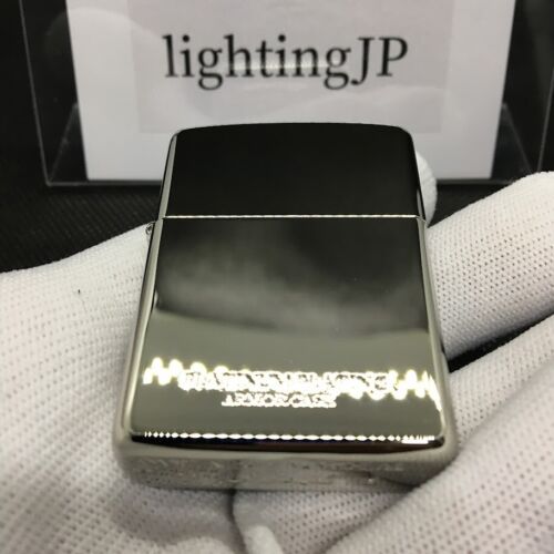 Accendino Zippo Armor placcato platino titanio argento logo laterale incisione Giappone - Foto 4 di 24