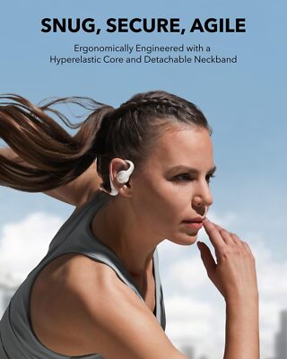 Soundcore AeroFit Pro Open-Ear Headphones Ergonomic Earbuds Hook 