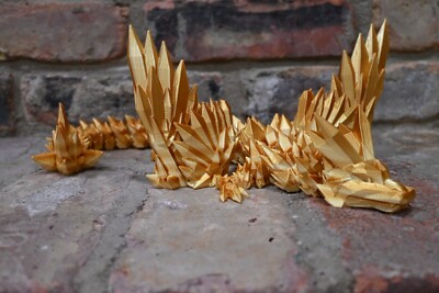 Crystal Dragon 3D Printed