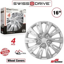 Hubcap Set 4 Pcs Wheel Cover 16 Inch Rim Cover Silver Car Replacement Toyota Hubcap Set 4 Pcs Wheel Cover 16 Inch Rim Cover Silver Car Replacement Toyota