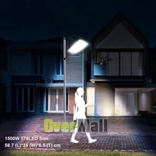 Commercial 1500000LM LED Outdoor Dusk to Dawn Solar Street Light Road Area Lamp✔