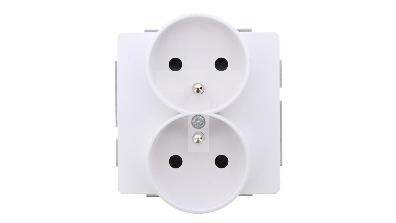 DECO Double socket mechanism for DECO Soft frame with grounding 2x(2P+Z)  /T2UK