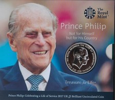 2017 Prince Philip Duke of Edinburgh Five Pound £5 Royal Mint Pack