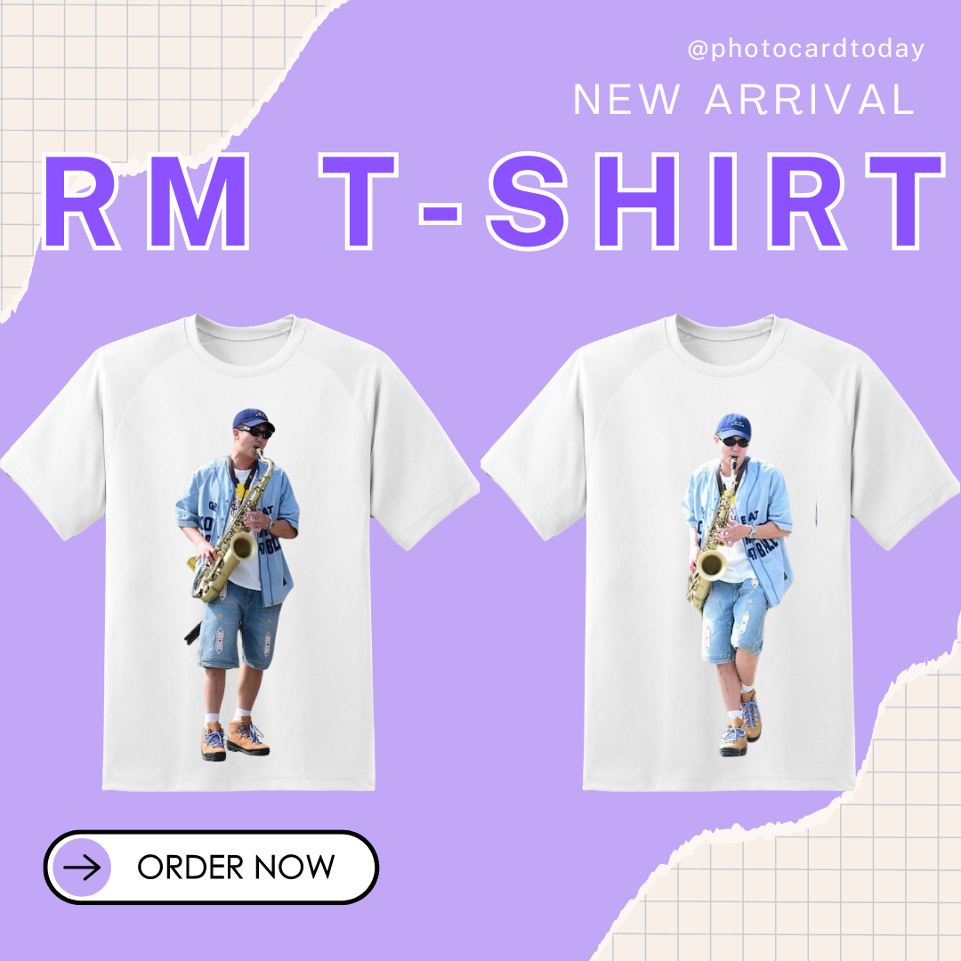 BTS - RM KIM NAMJOON SAXOPHONE T-SHIRT PRINTED ON 1 SIDE