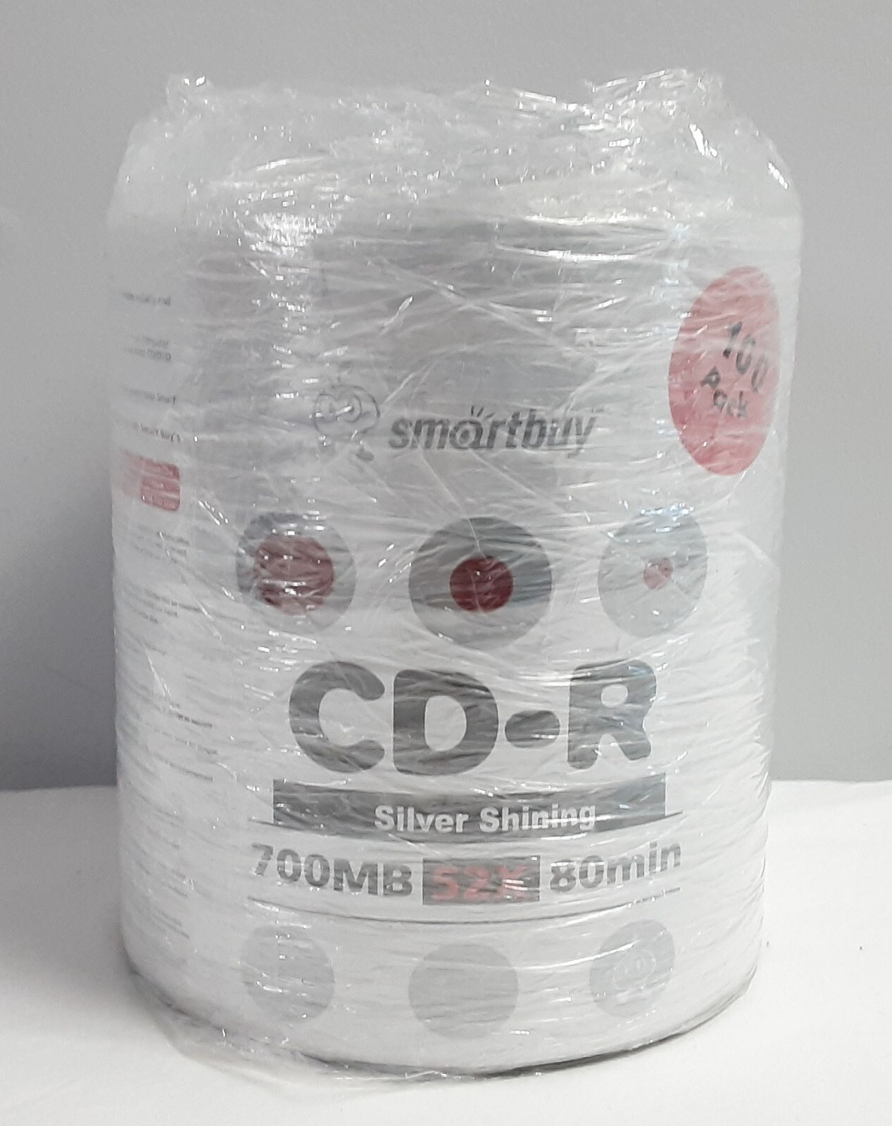 New, 100 Pack of 52X SMARTBUY CD-R 700MB/80Min